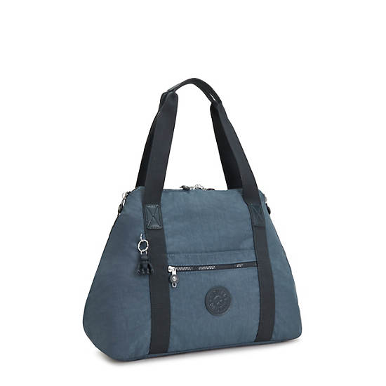 Kipling Art Medium Iconic Toteväska Marinblå Grå | SE 1448YX